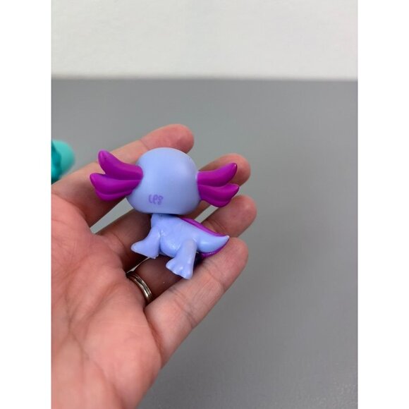 LPS Littlest Pet Shop lot of 3 toy figures axolotl iguana monkey - Picture 7 of 7